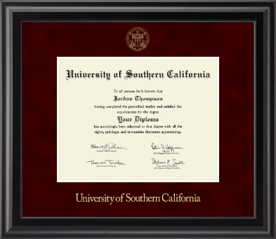 University of Southern California diploma frame - Gold Embossed Diploma Frame in Midnight