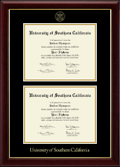 University of Southern California Double Diploma Frame in Gallery