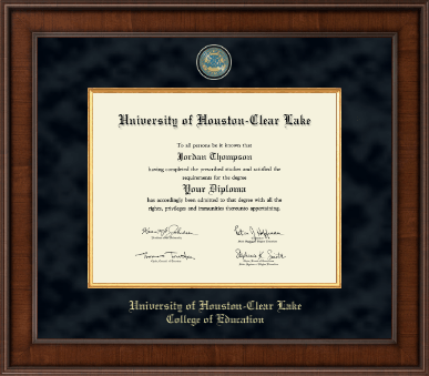 University of Houston-Clear Lake diploma frame - Presidential Masterpiece Diploma Frame in Madison