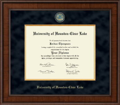 University of Houston-Clear Lake diploma frame - Presidential Masterpiece Diploma Frame in Madison