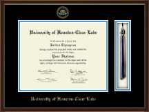 University of Houston-Clear Lake Tassel Edition Diploma Frame in Delta