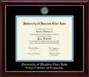 University of Houston-Clear Lake diploma frame - Masterpiece Medallion Diploma Frame in Gallery