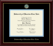 University of Houston-Clear Lake Masterpiece Medallion Diploma Frame in Gallery