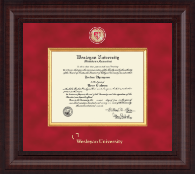 Wesleyan University diploma frame - Presidential Masterpiece Diploma Frame in Premier