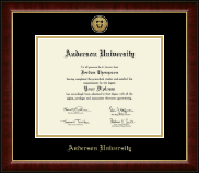 Clemson University diploma frame - Gold Engraved Medallion Diploma Frame in Murano