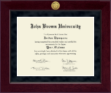 John Brown University Millennium Gold Engraved Diploma Frame in Cordova