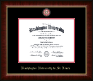 Washington University in St. Louis Masterpiece Medallion Diploma Frame in Murano