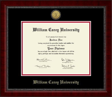 William Carey University diploma frame - Gold Engraved Medallion Diploma Frame in Sutton