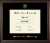 William Carey University diploma frame - Gold Embossed Diploma Frame in Studio