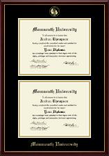 Monmouth University Double Diploma Frame in Galleria