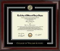 William & Mary diploma frame - Showcase Edition Diploma Frame in Encore