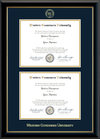 Double Diploma Frame