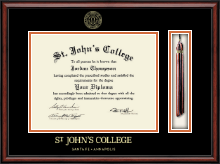 St. John's College-Annapolis diploma frame - Tassel & Cord Diploma Frame in Southport