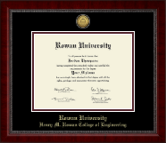 Rowan University diploma frame - Gold Engraved Medallion Diploma Frame in Sutton