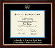 University of Houston-Clear Lake diploma frame - Gold Embossed Diploma Frame in Murano