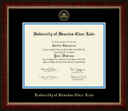 University of Houston-Clear Lake Gold Embossed Diploma Frame in Murano