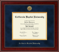 California Baptist University Presidential Gold Engraved Diploma Frame in Jefferson