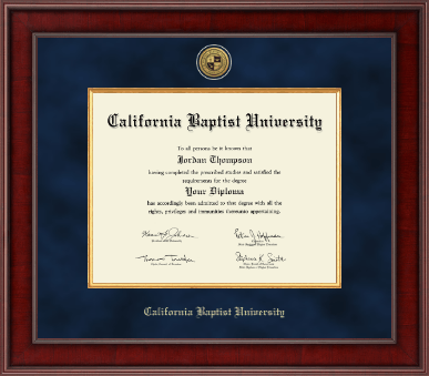 California Baptist University diploma frame - Presidential Gold Engraved Diploma Frame in Jefferson