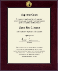 State of Washington Century Gold Engraved Certificate Frame in Cordova