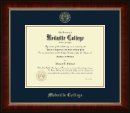 Medaille College Gold Embossed Diploma Frame in Murano
