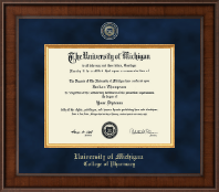 University of Michigan diploma frame - Presidential Masterpiece Diploma Frame in Madison