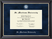 St. Martinus University diploma frame - Regal Edition Diploma Frame in Noir
