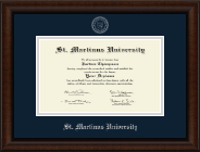 St. Martinus University diploma frame - Silver Embossed Diploma Frame in Lenox