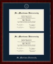 St. Martinus University Double Diploma Frame in Sutton