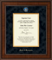 State of Wisconsin Presidential Masterpiece Certificate Frame in Madison