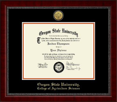 Oregon State University diploma frame - Gold Engraved Medallion Diploma Frame in Sutton