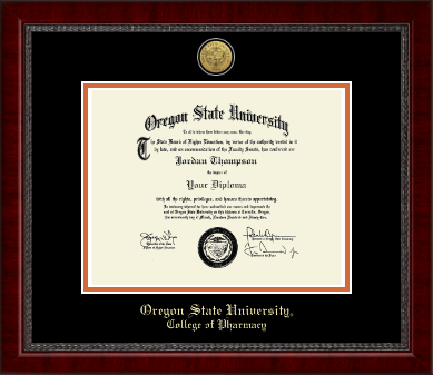 Oregon State University diploma frame - Gold Engraved Medallion Diploma Frame in Sutton