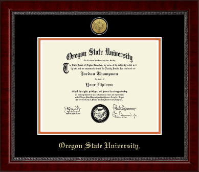 Oregon State University diploma frame - Gold Engraved Medallion Diploma Frame in Sutton
