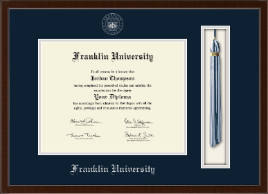Franklin University diploma frame - Tassel & Cord Diploma Frame in Delta