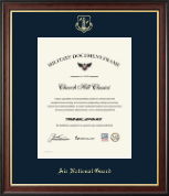 Air National Guard certificate frame - Air National Guard Honorable Discharge Certificate Frame in Studio Gold