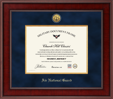Air National Guard certificate frame - Presidential Gold Engraved Air National Guard Certificate Frame in Jefferson