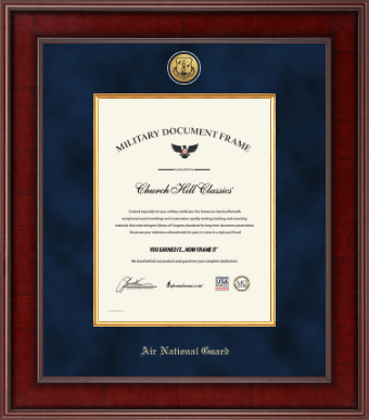 Air National Guard certificate frame - Presidential Gold Engraved Air National Guard Certificate Frame in Jefferson