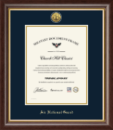 Air National Guard certificate frame - Gold Engraved Air National Guard Certificate Frame in Hampshire