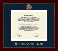 Yale University diploma frame - Gold Engraved Medallion Diploma Frame in Sutton