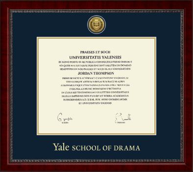 Yale University diploma frame - Gold Engraved Medallion Diploma Frame in Sutton