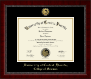 University of Central Florida diploma frame - Gold Engraved Medallion Diploma Frame in Sutton