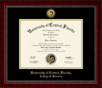 University of Central Florida diploma frame - Gold Engraved Medallion Diploma Frame in Sutton