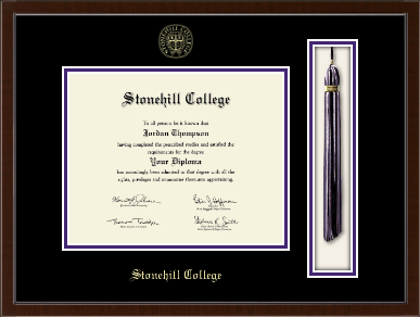 Stonehill College diploma frame - Tassel & Cord Diploma Frame in Delta