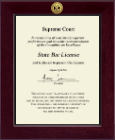 State of New Jersey certificate frame - Century Gold Engraved Certificate Frame in Cordova