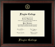 Flagler College Gold Embossed Diploma Frame in Studio