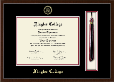 Flagler College diploma frame - Tassel & Cord Diploma Frame in Delta