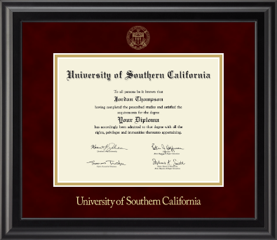 University of Southern California diploma frame - Gold Embossed Diploma Frame in Midnight
