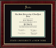 State University of New York Delhi diploma frame - Gold Embossed Diploma Frame in Murano