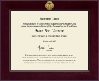 State of Missouri Century Gold Engraved Certificate Frame in Cordova
