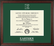 Eastern New Mexico University diploma frame - Silver Embossed Diploma Frame in Studio