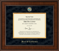 State of California Presidential Masterpiece Certificate Frame in Madison